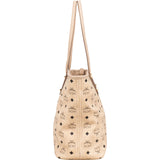 MCM Monogram Visetos Zoo Rabbit Liz Shopper Shoulder Bag