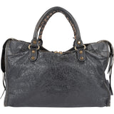 Balenciaga Grey Leather Classic City Handbag