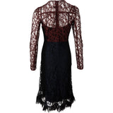 Louis Vuitton Multicolor Lace Fringed Longsleeve Dress Set (FR 36 / DE 34)