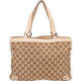Gucci Monogram GG Canvas Abbey Tote Shoulder Bag