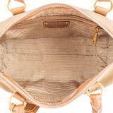 Prada Emblem Jacquard Bauletto Handbag