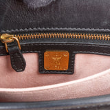 MCM Visetos Monogram Embossed Leather Patricia Saddle Crossbody Bag