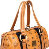 MCM Monogram Visetos Boston Handbag