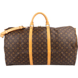 Louis Vuitton Monogram Canvas Keepall 60 Bandoulière Travel Bag