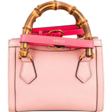 Gucci Pink Leather Diana Small Tote Handbag