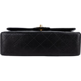 Chanel Quilted Lambskin 24K Gold Small Double Flap Shoulder Bag