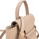 Celine Beige Leather Grained Calfskin Pico Nano Belt Crossbody Handbag