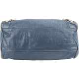 Balenciaga Blue Leather City Handbag