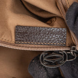 Cartier Brown Pebbled Leather Handbag