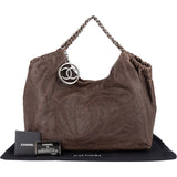 Chanel Aged Calfskin Modern Chain CC Tote Shoulder Bag
