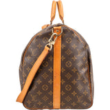 Louis Vuitton Monogram Canvas Keepall 55 Bandoulière Travel Bag