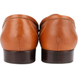 Hermès Brown Grained Leather Paris Mokassins Loafers (36)