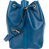 Louis Vuitton Blue Epi Leather Sac Noé Petit Shoulder Bag