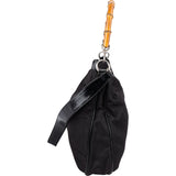 [🔄️B11 / F05] Gucci Nylon Bamboo Hobo Crossbody Bag - vintageandkickz