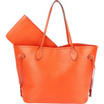 Louis Vuitton Orange Epi Leather Neverfull MM Shoulder Bag - vintageandkickz