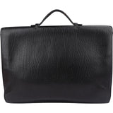 Hermès Noir Grained Fjord Leather Sac à Dépêches Business Handbag