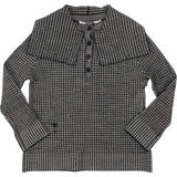 Christian Dior Wool Houndstooth Knit Button Up Collar Longsleeve Sweater (FR 36 / DE 34)