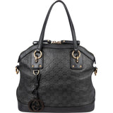 Gucci Black Guccissima Leather Handbag