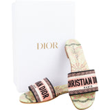 Christian Dior Multicolor Dior In Lights Leather Dway Slide Sandals (37)