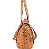 MCM Monogram Visetos Satchel Handbag