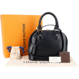 Louis Vuitton Noir Epi Leather Alma BB Handbag