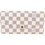 Louis Vuitton Monogram Damier Azur Sarah Wallet - vintageandkickz