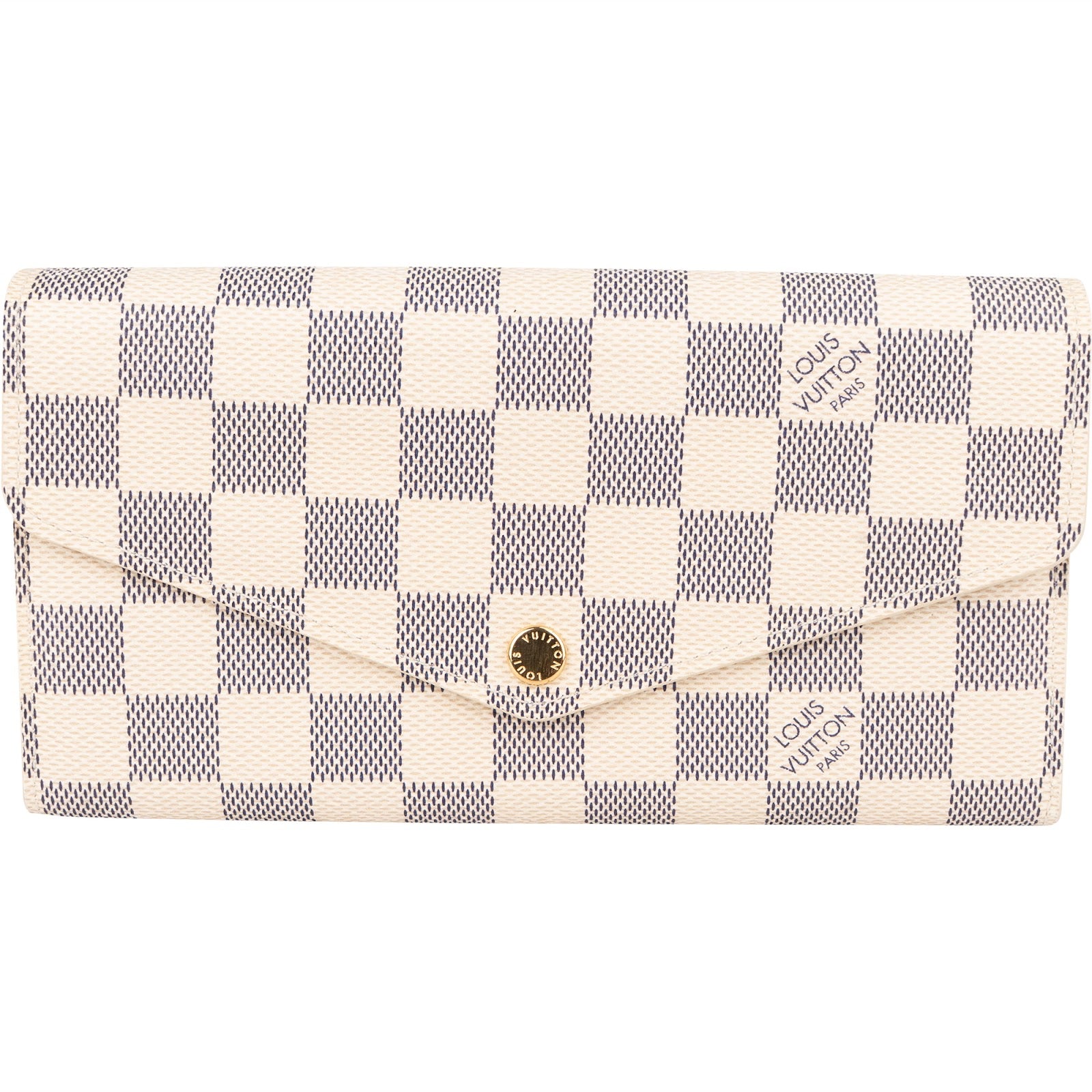 Louis Vuitton Monogram Damier Azur Sarah Wallet - vintageandkickz