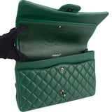 Chanel Quilted Lambskin Maxi Double Flap Crossbody Bag