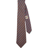 Hermès Chaîne d'Ancre Striped Silk Tie Krawatte
