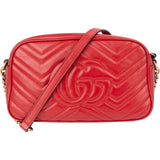 Gucci Matelassé Leather GG Marmont Camera Crossbody Bag