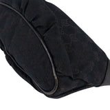 Gucci Black Monogram GG Canvas Pochette Handbag