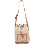 [🔄️B20 / F42] Christian Dior Honeycomb Canvas Bucket Shoulder Bag - vintageandkickz