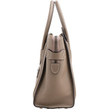 Céline Taupe Grained Calfskin Luggage Handbag