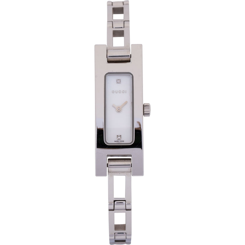 Gucci Silver Tone 3900 L Diamond Dial Women Watch