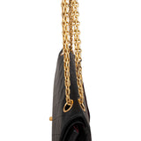 Chanel Quilted Lambskin 24K Gold Double Flap Shoulder Bag