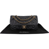 Chanel  Stitching Lambskin Single Flap Shoulder Bag