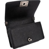 Chanel Quilted Caviar Leather Small Boy Single Flap Crossbody Bag