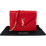 Yves Saint Laurent Quilted Calfskin Envelope Shoulder Bag