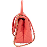 Chanel Quilted Caviar Leather Small Coco Handle Handbag