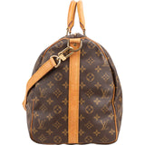 Louis Vuitton Monogram Canvas Keepall 50 Bandoulière Travel Bag