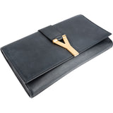 Yves Saint Laurent Leather Y-Ligne Clutch