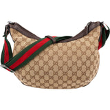 Gucci Monogram GG Canvas Web Strap Crossbody Bag