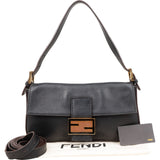 Fendi Vitello Leather Baguette Shoulder Bag
