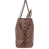 Louis Vuitton Monogram Damier Ebene Neverfull MM Shoulder Bag