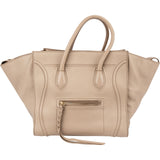 Céline Beige Grained Leather Phantom Handbag