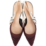 Christian Dior Stitched Mesh J'Adior Slingback Pumps (36)