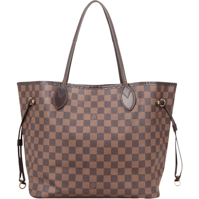Louis Vuitton Monogram Damier Ebene Canvas Neverfull MM Shoulder Bag