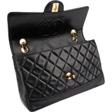 Chanel Quilted Lambskin 24K Gold Clip Single Flap Shoulder Bag