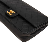 Chanel Quilted Lambskin 24K Gold Double Flap Shoulder Bag
