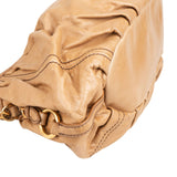 Miu Miu Beige Vitello Lux Leather Hobo Shoulder Bag